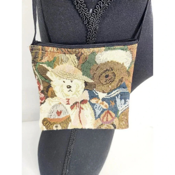 It's A Becky Bag Hand-Crafted USA Bear Stitch Patch Work Cross Shoulder … - Picture 4 of 6